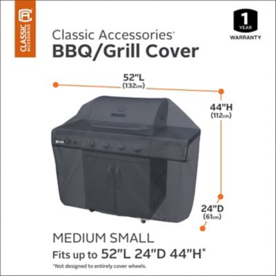 Image showing  Small-Medium Patio BBQ Grill Cover, Black
