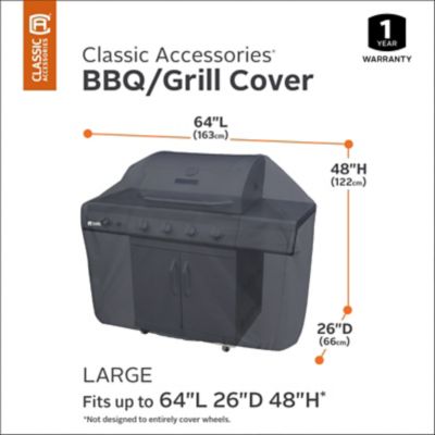 Image showing  Large Patio BBQ Grill Cover, Black