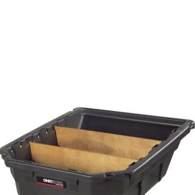 Image showing 5 th Ohio Steel Tow-Behind 15 cu. ft. Poly Swivel Lawn Tractor Dump Cart, 1,000 lb. Capacity