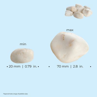 Image showing  Pond Boss Pro White Marble Pebble Set