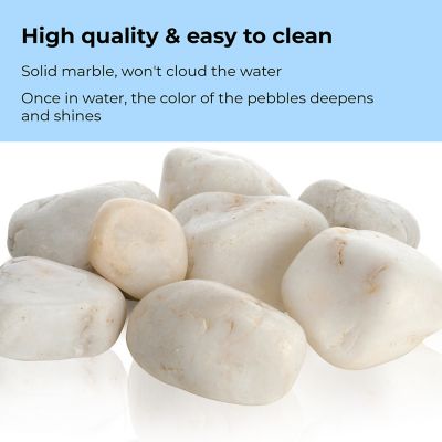 Image showing  Pond Boss Pro White Marble Pebble Set