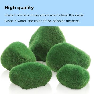 Image showing  Green Moss Pebbles Set