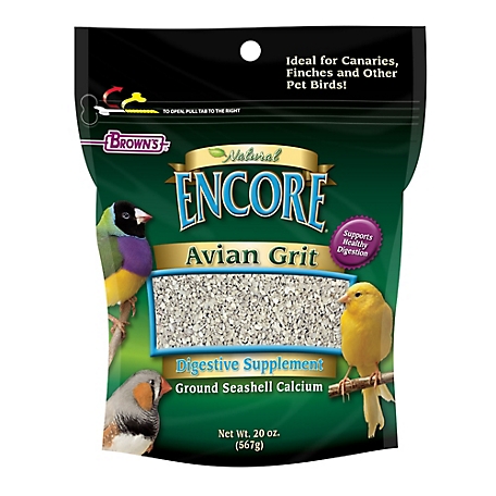 Brown's Encore Natural Avian Grit, 20 oz.