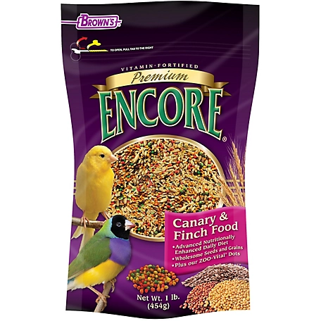 Encore Premium Canary and Finch Food, 1 lb.