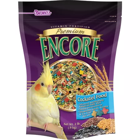 Encore Premium Cockatiel Food 2 lb. Pet Bird Seed