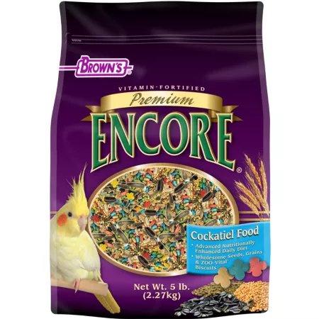 Encore Premium Cockatiel Food 5 lb. Pet Bird Seed