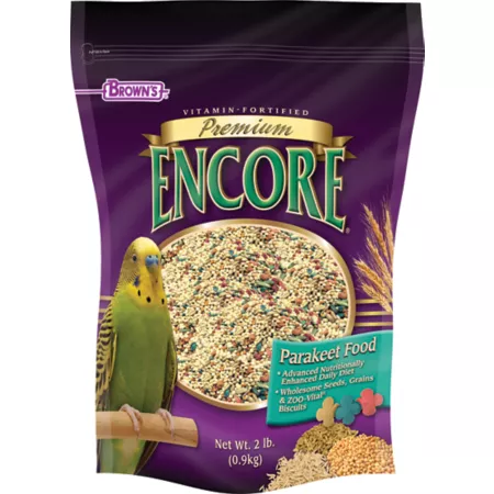 Encore Premium Parakeet Food 2 lb. Pet Bird Seed