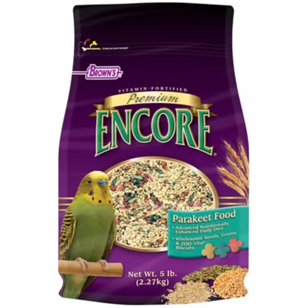 Encore Premium Parakeet Food 5 lb Pet Bird Seed