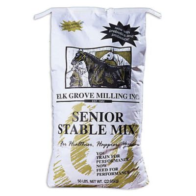 Elk Grove Milling Senior Stable Mix Pellet Horse Feed, 50 lb.