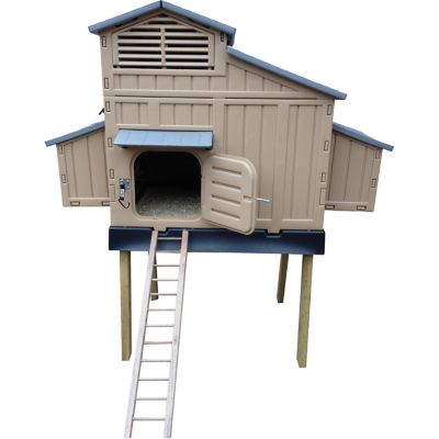 Image showing  Plastic Chicken Coop, 15 Chicken Capacity, Large