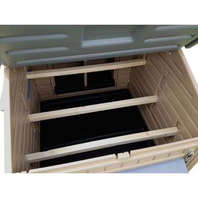 Image showing 7 th Snap Lock Plastic Chicken Coop, 15 Chicken Capacity, Large