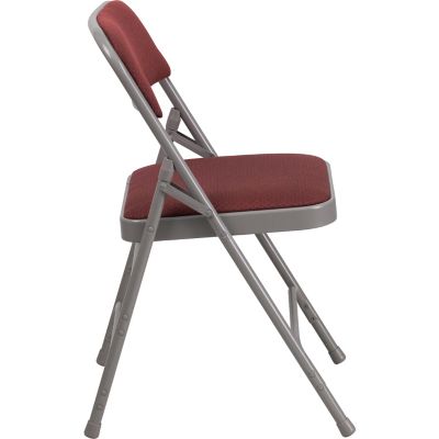 Image showing  HERCULES Series Curved Metal Folding Chairs, AWMC309AFBRN