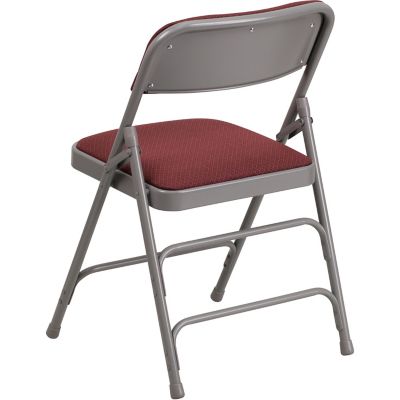 Image showing  HERCULES Series Curved Metal Folding Chairs, AWMC309AFBRN
