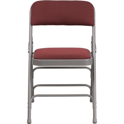 Image showing  HERCULES Series Curved Metal Folding Chairs, AWMC309AFBRN