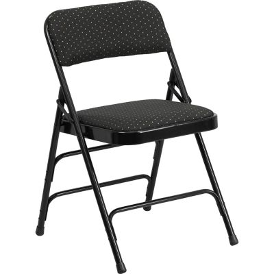 Flash Furniture HERCULES Series Curved Metal Folding Chairs, AWMC309AFBRN