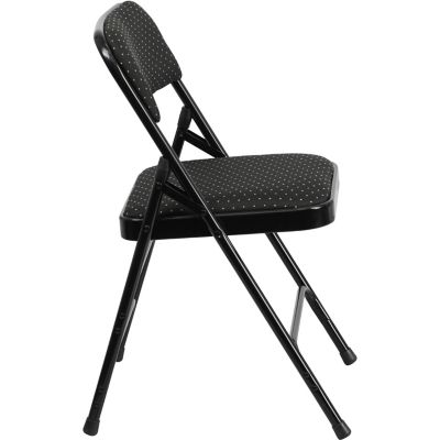 Image showing  HERCULES Series Curved Metal Folding Chairs, AWMC309AFBRN