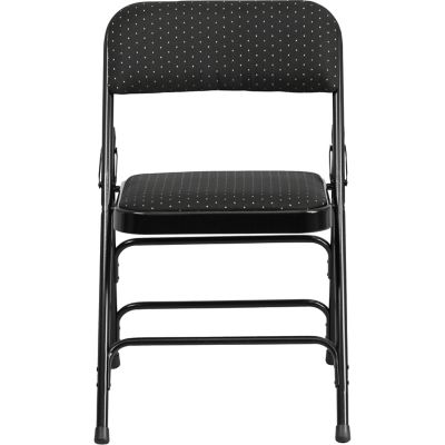 Image showing  HERCULES Series Curved Metal Folding Chairs, AWMC309AFBRN