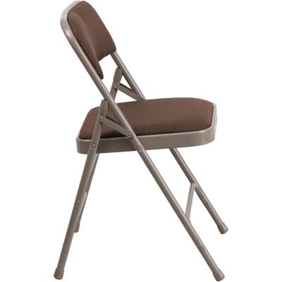 Image showing 1 th Flash Furniture HERCULES Series Curved Metal Folding Chairs, AWMC309AFBRN