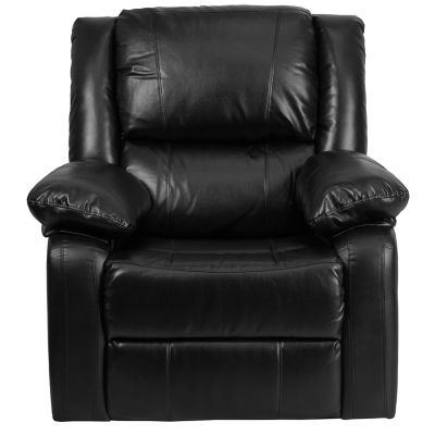 Image showing 7 th Flash Furniture Harmony Series Leather Recliner with Neck and Lumbar Support, Black