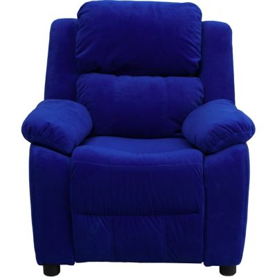 Image showing  Kids' Deluxe Padded Contemporary Microfiber Recliner