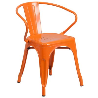 Image showing  Metal Indoor/Outdoor Chair with Arms