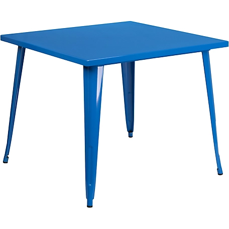 Flash Furniture Square Metal Indoor/Outdoor Table, 35.5 in. x 29.75 in.