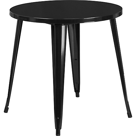 Flash Furniture Round Metal Indoor/Outdoor Table, 30 in. x 29.5 in.
