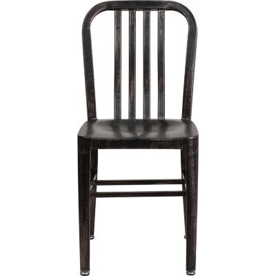 Image showing  Metal Indoor/Outdoor Chair, 20 in. x 15.5 in. x 33.25 in.