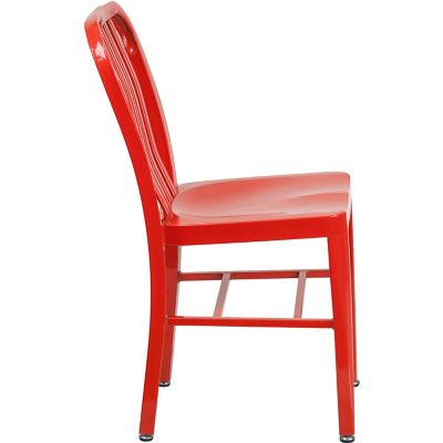 Image showing  Metal Indoor/Outdoor Chair, 20 in. x 15.5 in. x 33.25 in.