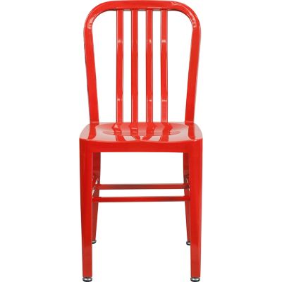 Image showing  Metal Indoor/Outdoor Chair, 20 in. x 15.5 in. x 33.25 in.