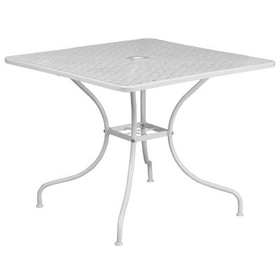 Image showing  35.5 in. Indoor/Outdoor Steel Square Patio Table for 4 People