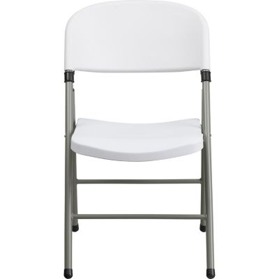 Image showing  HERCULES Series Plastic Folding Chairs, 330 lb. Capacity, Gray Frame
