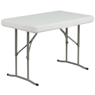 Image showing 5 th Flash Furniture Plastic Folding Table and Benches Set, 330 lb. Capacity