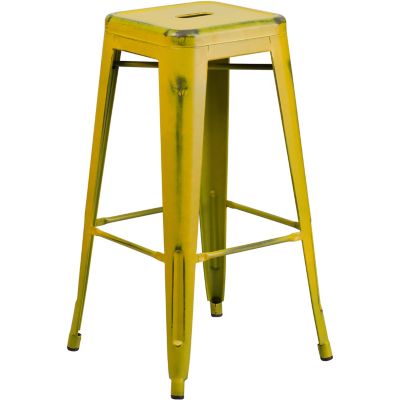 Flash Furniture High Backless Indoor/Outdoor Bar Stool, 17 in. x 30 in.