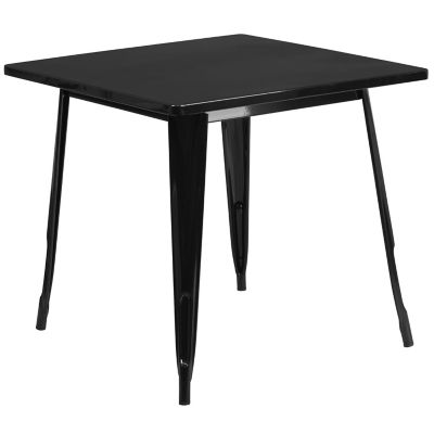 Image showing  Square Metal Indoor/Outdoor Table, 31.5 in.