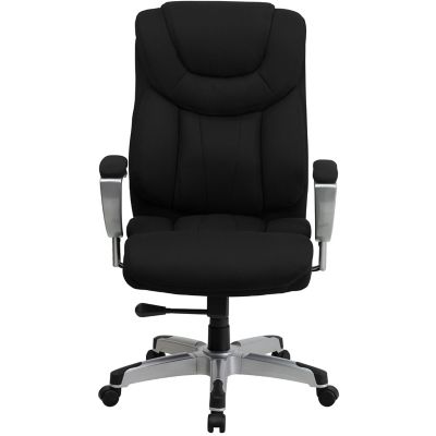 Image showing  HERCULES Series Big and Tall Executive Desk Swivel Chairs, Black, 400 lb. Capacity, GO1534BKFAB