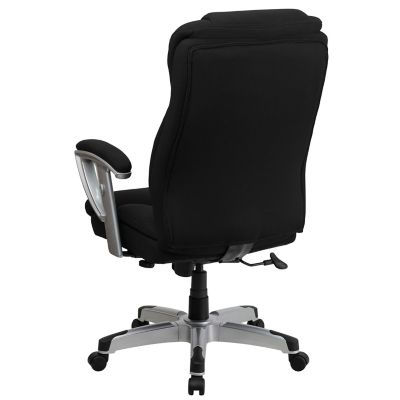 Image showing  HERCULES Series Big and Tall Executive Desk Swivel Chairs, Black, 400 lb. Capacity, GO1534BKFAB