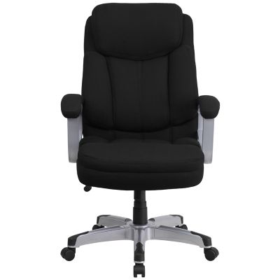 Image showing  HERCULES Series Big and Tall Executive Desk Swivel Chairs, Black, 500 lb. Capacity, GO18501FAB