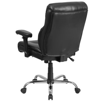 Image showing  HERCULES Series Leather Big and Tall Executive Desk Swivel Chairs, 400 lb. Capacity