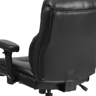 Image showing  HERCULES Series Leather Big and Tall Executive Desk Swivel Chairs, 400 lb. Capacity