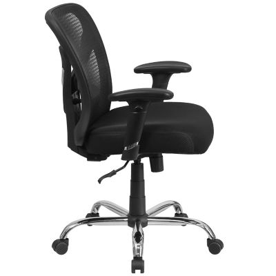 Image showing  HERCULES Series Big and Tall Executive Desk Swivel Chairs, Black, 400 lb. Capacity