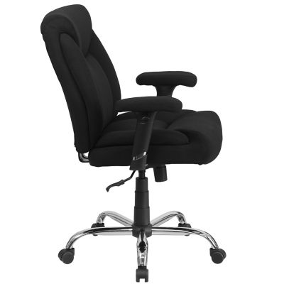 Image showing  HERCULES Big and Tall Executive Desk Swivel Chairs, Black, 400 lb. Capacity, Fabric