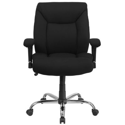 Image showing  HERCULES Big and Tall Executive Desk Swivel Chairs, Black, 400 lb. Capacity, Fabric
