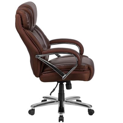 Image showing  HERCULES Series Big and Tall Executive Desk Swivel Chairs, Taupe, 500 lb. Capacity