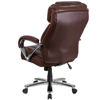 Image showing  HERCULES Series Big and Tall Executive Desk Swivel Chairs, Taupe, 500 lb. Capacity