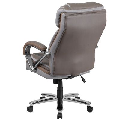 Image showing  HERCULES Series Big and Tall Executive Desk Swivel Chairs, Taupe, 500 lb. Capacity