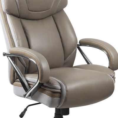 Image showing  HERCULES Series Big and Tall Executive Desk Swivel Chairs, Taupe, 500 lb. Capacity