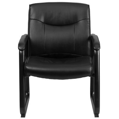 Image showing  HERCULES Series Big and Tall Executive Desk Reception Chairs, Black, 500 lb. Capacity, GO2136