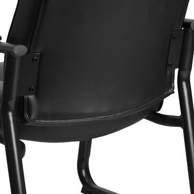 Image showing  HERCULES Series Big and Tall Executive Desk Reception Chairs, Black, 500 lb. Capacity, GO2136