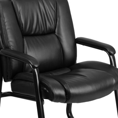 Image showing  HERCULES Series Big and Tall Executive Desk Reception Chairs, Black, 500 lb. Capacity, GO2138